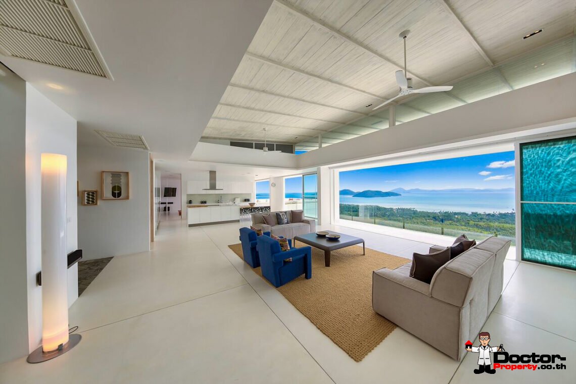 Modern Luxury Villa with Panoramic View in Na Mueang, Koh Samui – For Sale